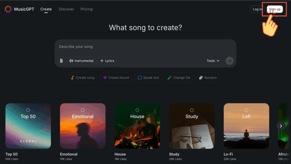 Music GPT サインアップ開始