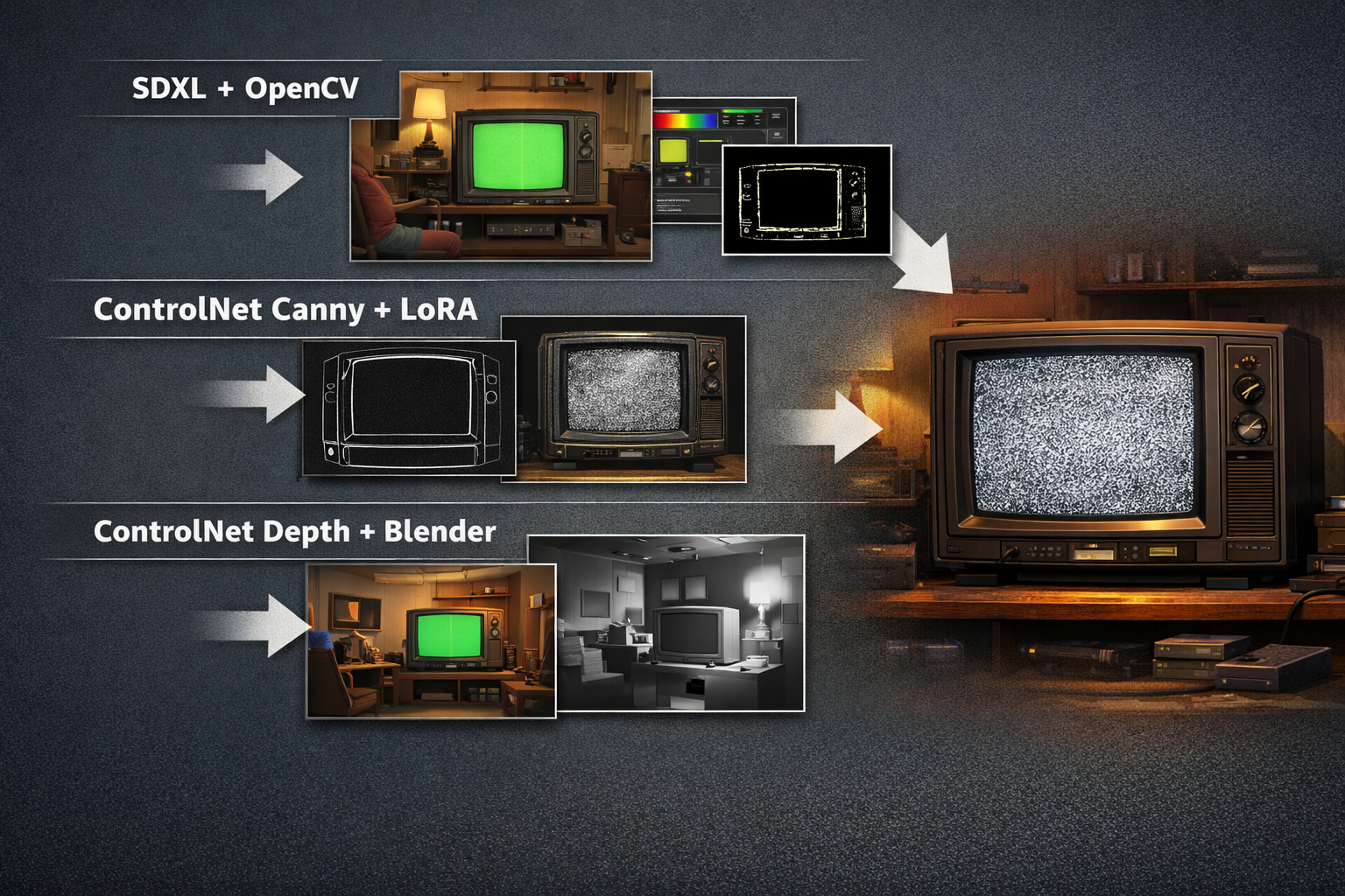 TVの砂嵐再現の方法