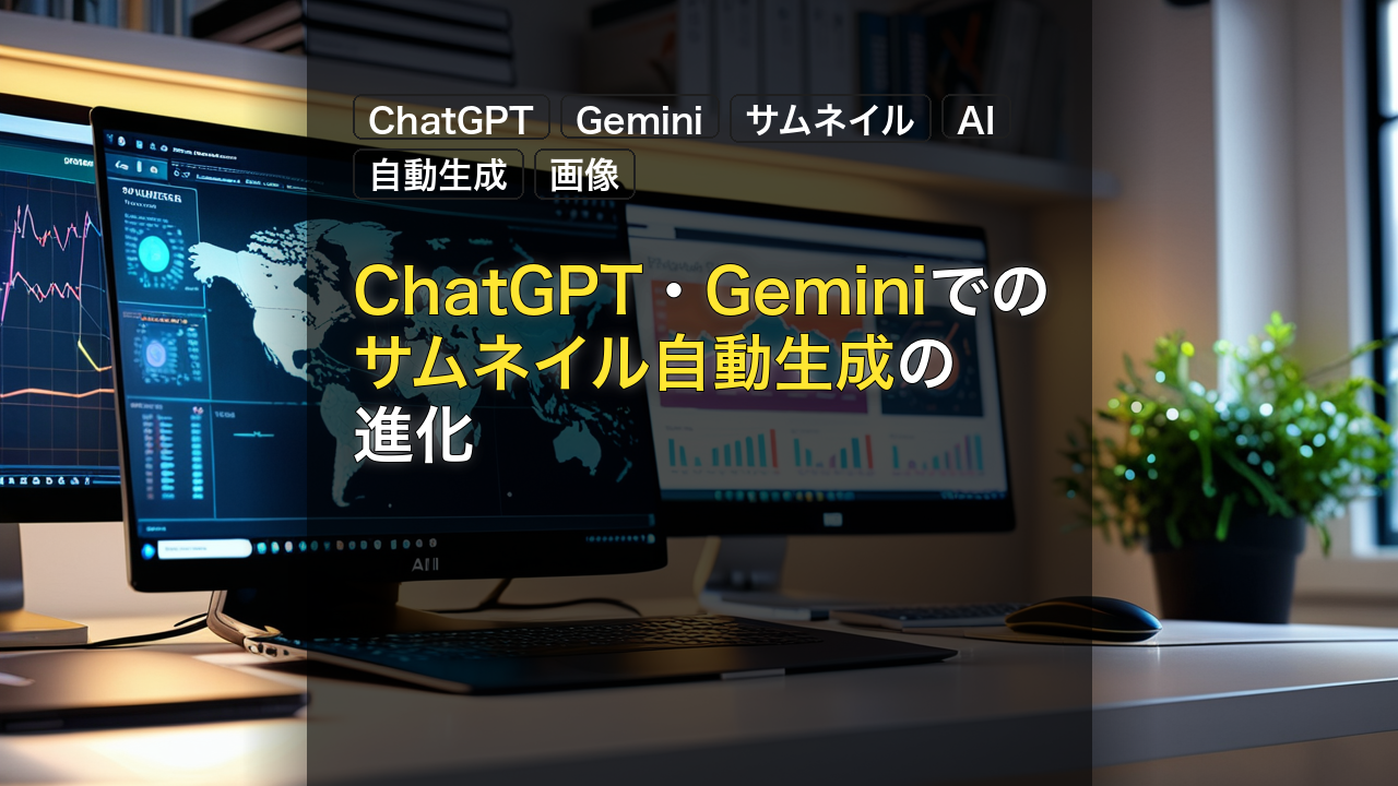 ChatGPT・Geminiでのサムネイル自動生成の進化 — ChatGPT, Gemini, サムネイル