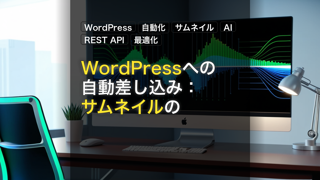 WordPressへの自動差し込み：サムネイルの最適化方法 — WordPress, 自動化, サムネイル