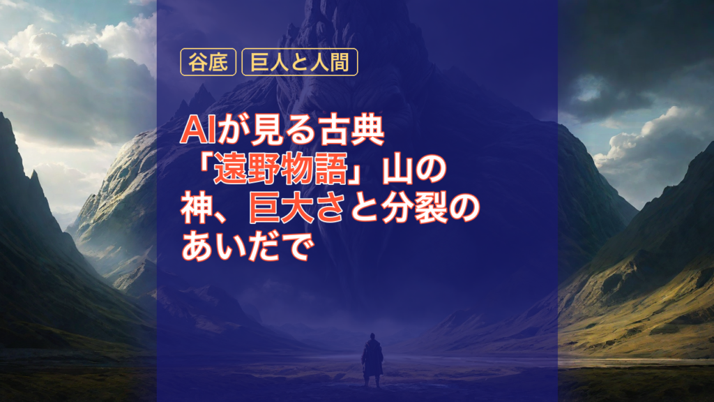 AIが見る古典「遠野物語」山の神、巨大さと分裂のあいだで — AI, 山の神, 巨大さ