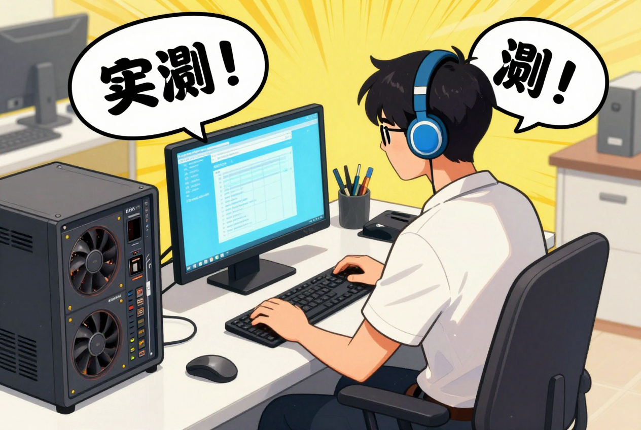 04 comic_panel。「実測!」の文字は正確だが、2 つの吹き出しに分かれて描かれる構図上の癖が出ている
